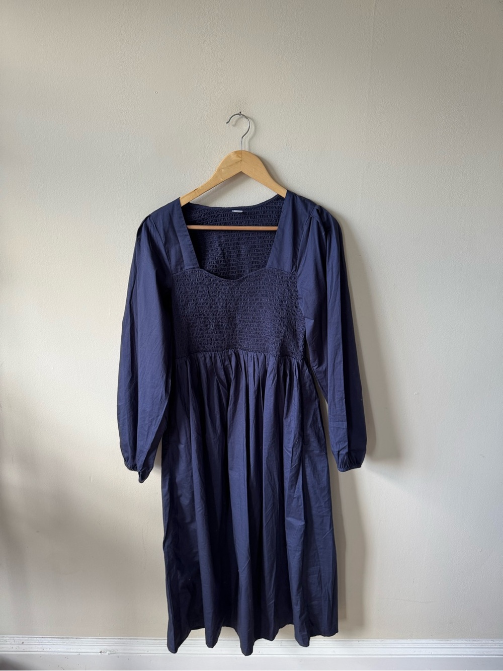 SOLD—Old Navy Navy Smocked Top with Square Neck - Picture 5 of 8